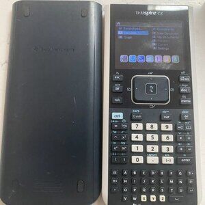 Texas Instruments TI-nspire CX Graphing Calculator with Cover and charger